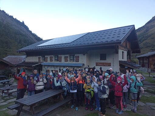 Les classes de 6èmes 2 et 3 au refuge de Miage! 